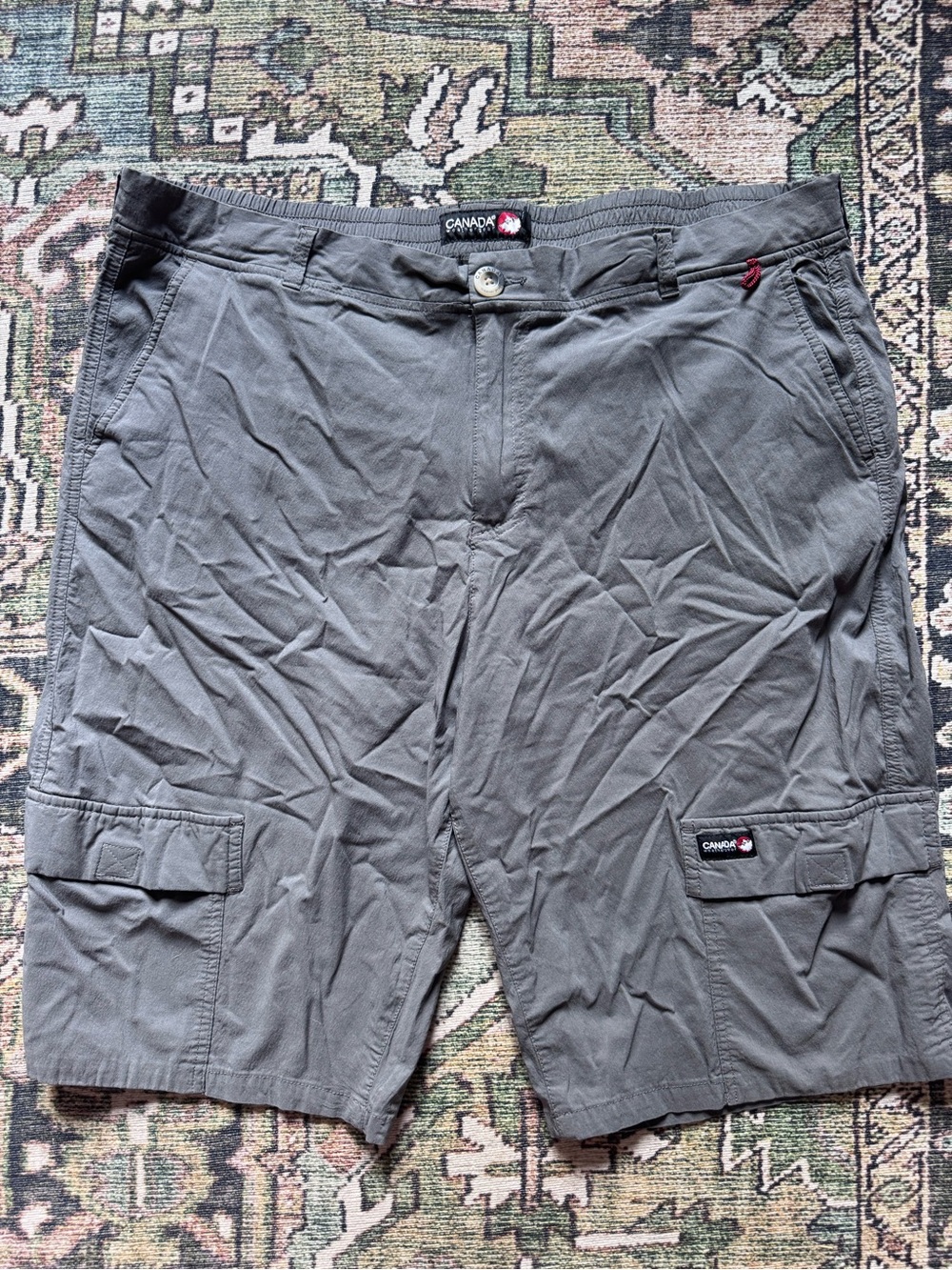 Canada Weather Gear Gray Men's Cargo Shorts Size XXL